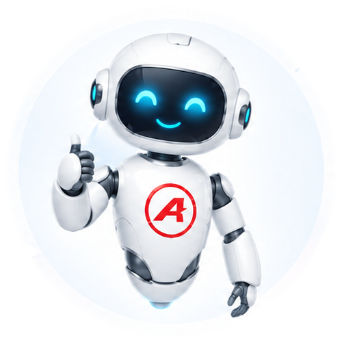 AutoMediaX AI robot giving a thumbs up